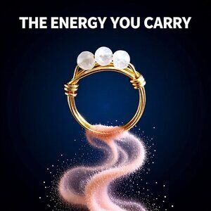 Slim White Agate Beaded Handmade Ring! Feminine & Sexy - Sturdy Every Day Wear!